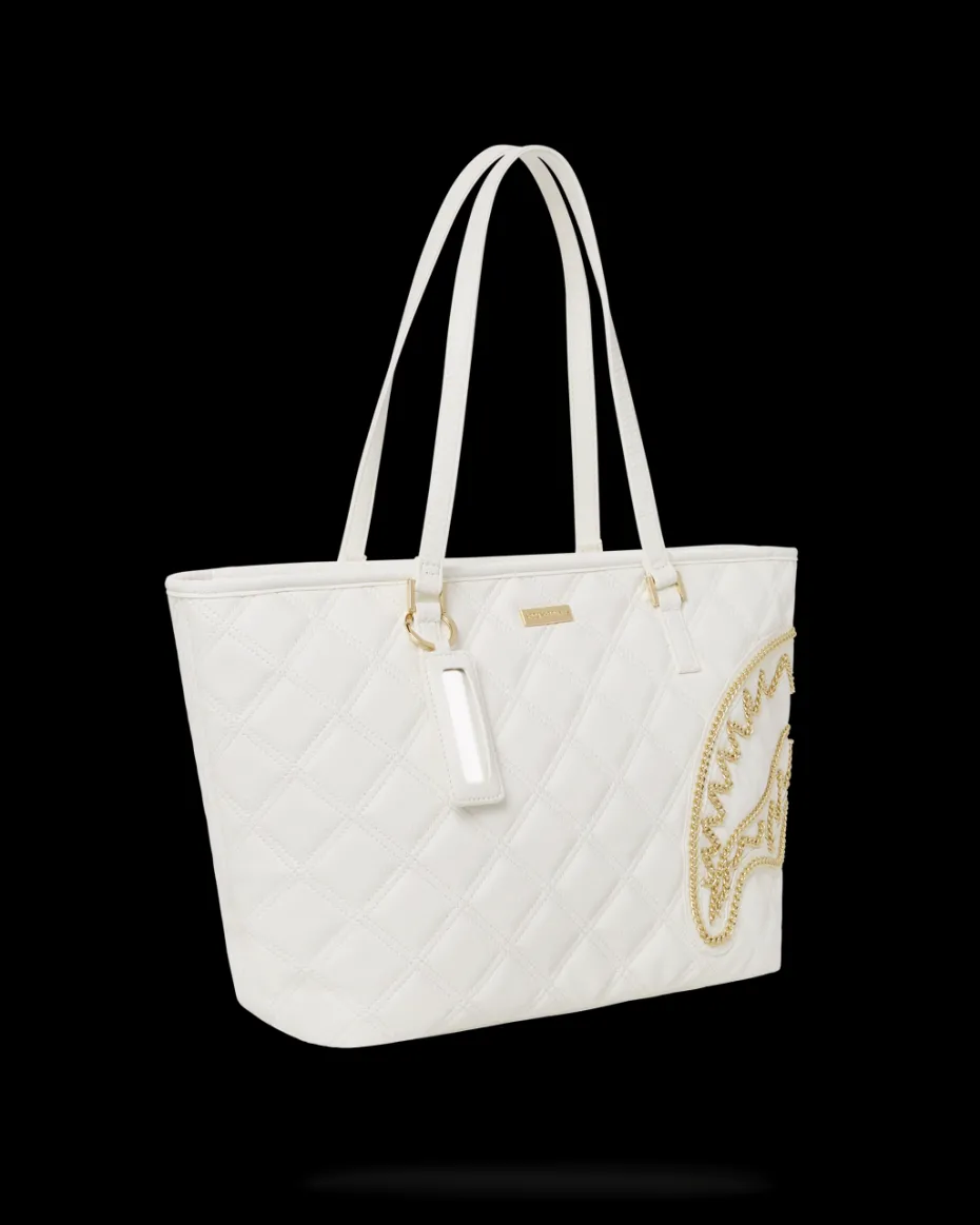RIVIERA LE BLANC GOLD CHAIN SHARK TOTE