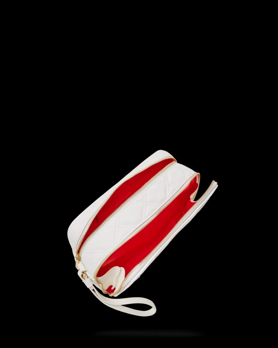 RIVIERA LE BLANC GOLD CHAIN SHARK TOILETRY BAG