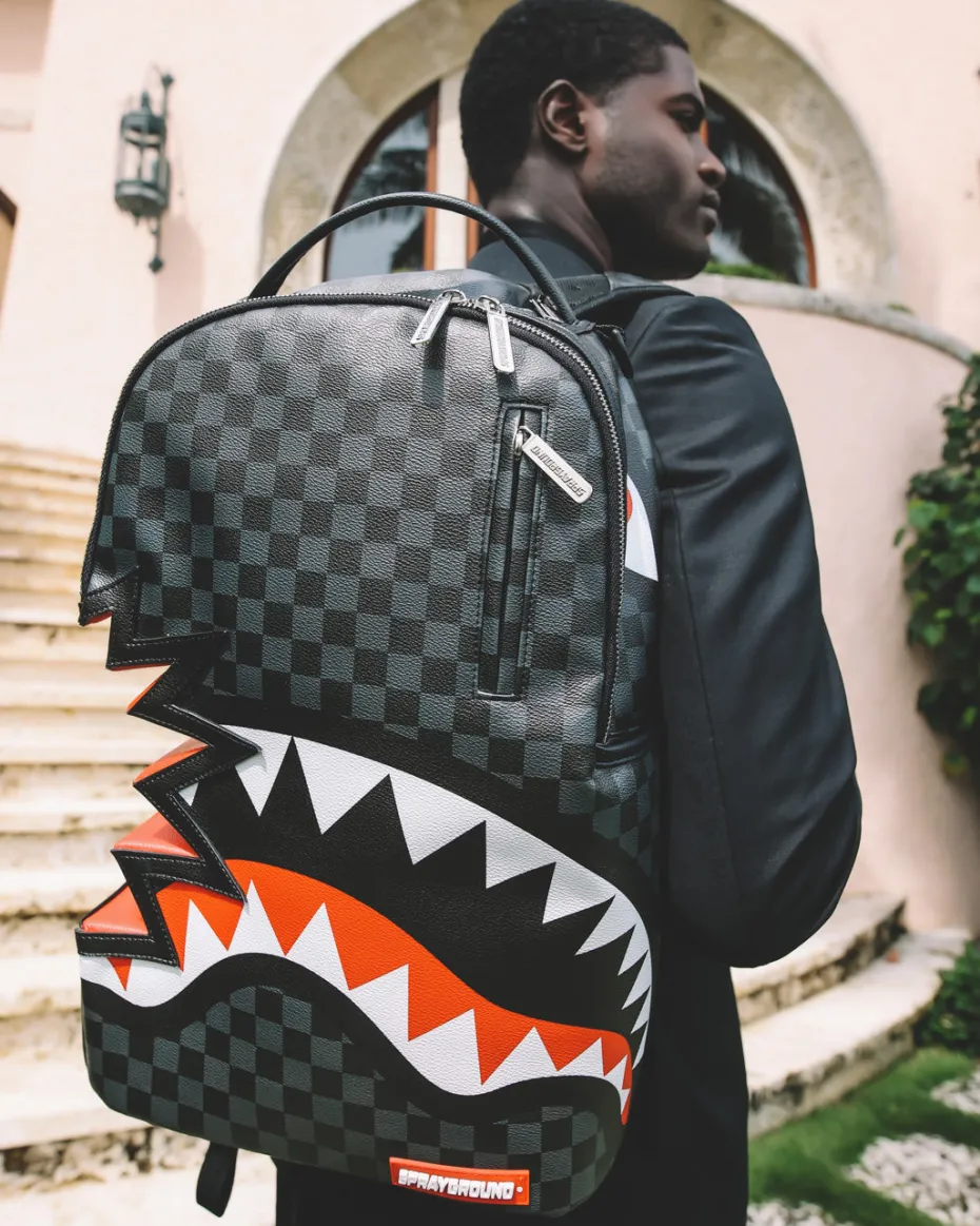 SHARK BITE SHARKS IN PARIS GRAY BACKPACK (DLXV)