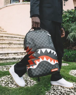 SHARK BITE SHARKS IN PARIS GRAY BACKPACK (DLXV)