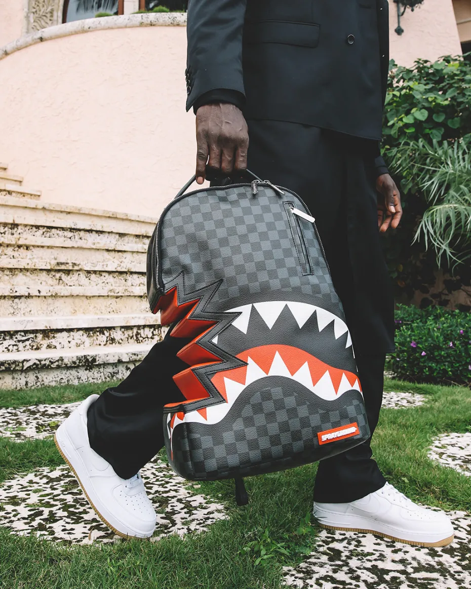 SHARK BITE SHARKS IN PARIS GRAY BACKPACK (DLXV)