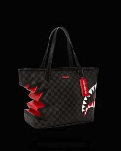 SHARK BITE SHARKS IN PARIS GRAY TOTE