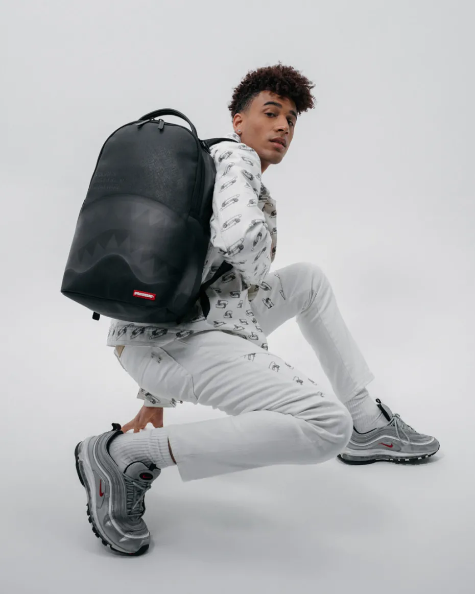 SHARK CENTRAL (BLK ON BLK) BACKPACK (DLXV)