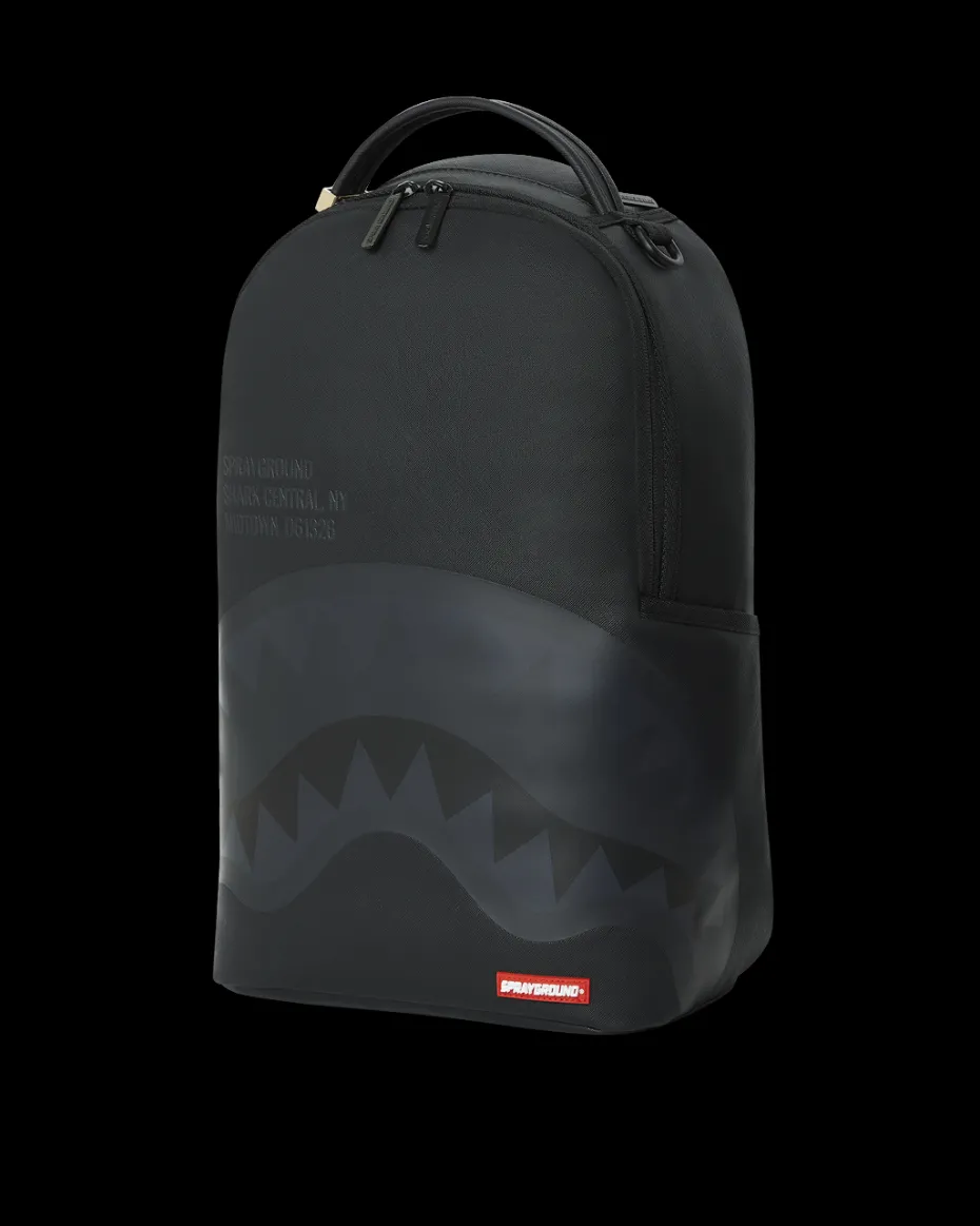 SHARK CENTRAL (BLK ON BLK) BACKPACK (DLXV)