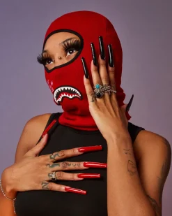 SHARK CENTRAL SKI MASK (RED)