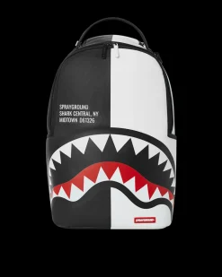 SHARK CENTRAL SPLIT BACKPACK BLK/WHT (DLXV)