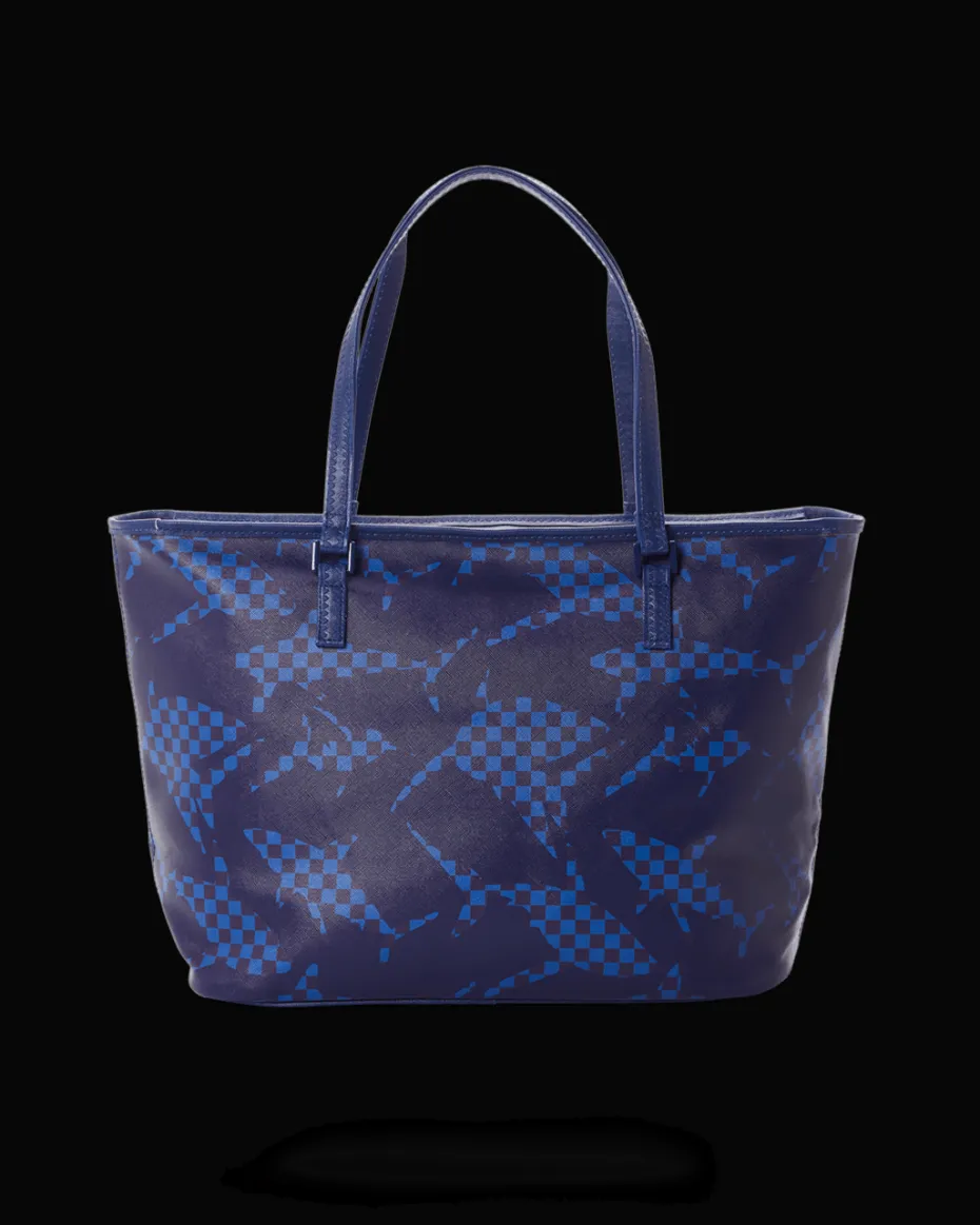 SHARK CHECK (BLUE) TOTE