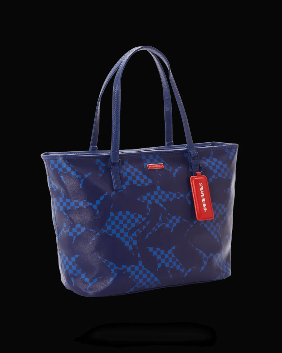 SHARK CHECK (BLUE) TOTE