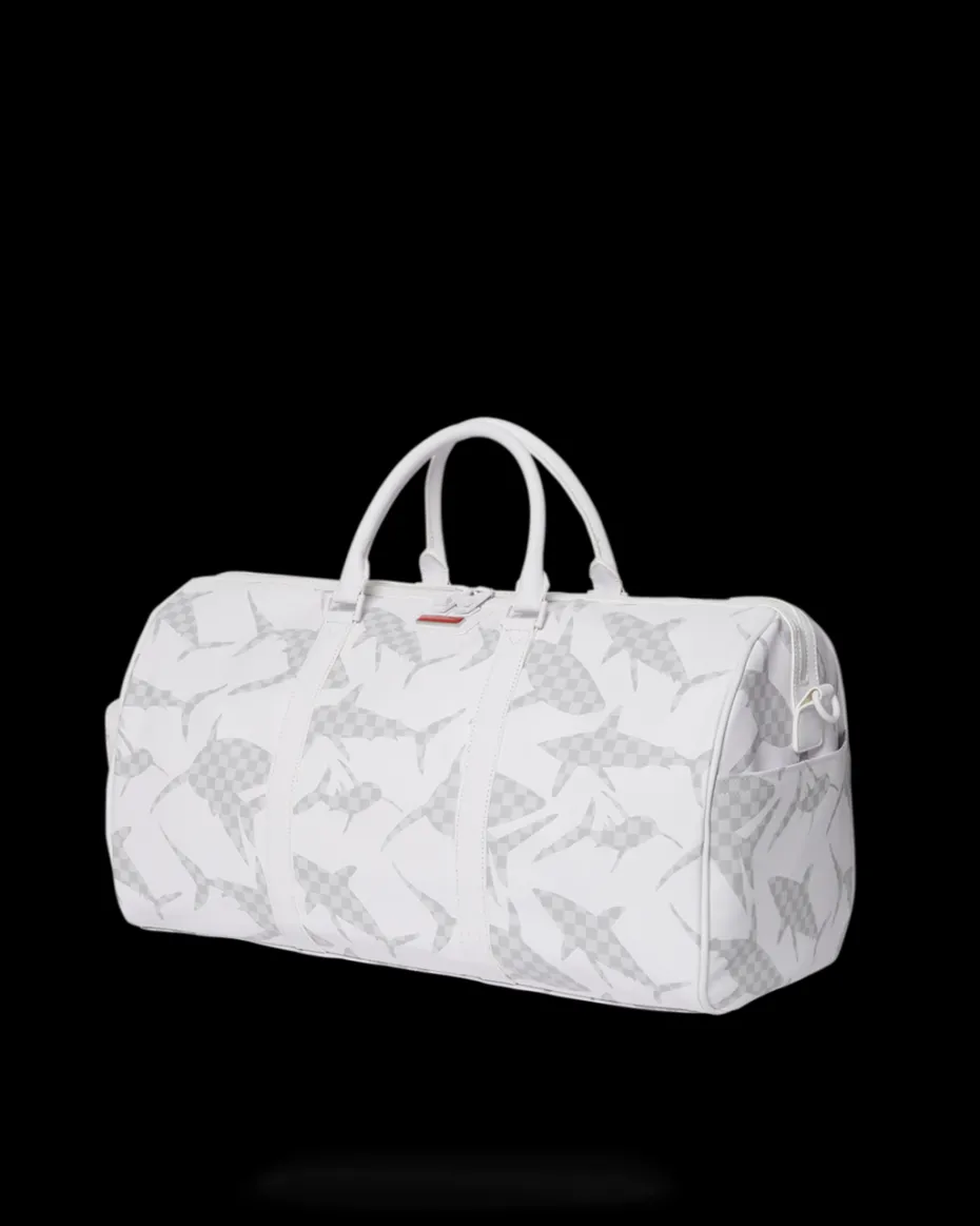 SHARK CHECK (WHITE) DUFFLE