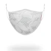 SHARK CHECK (WHITE) FACE MASK