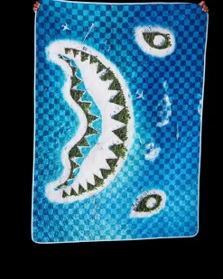 SHARK ISLAND PACKABLE BEACH MAT BLANKET WATER RESISTANT CONVERTIBLE TOTE