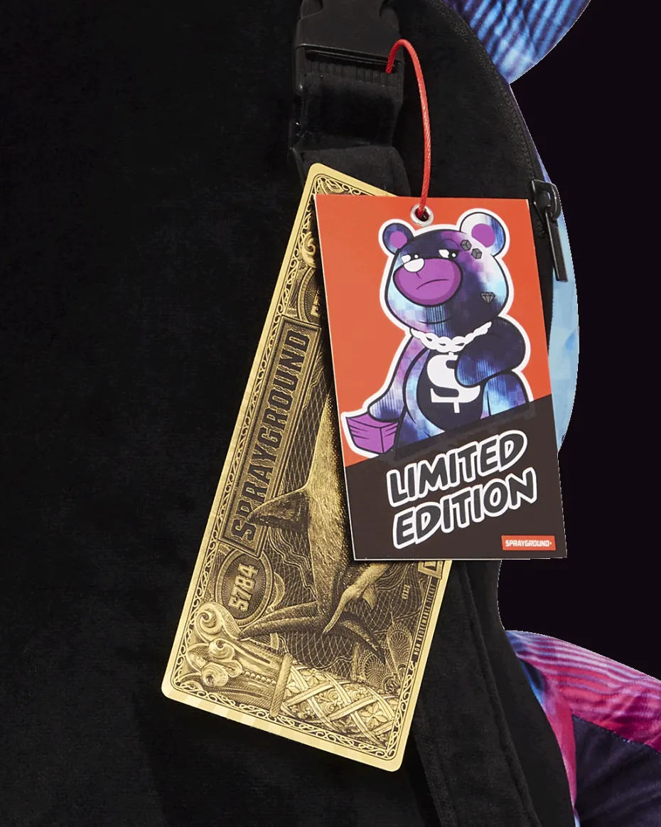 SHARKCLUB ELECTRONICA MONEYBEAR TEDDYBEAR BACKPACK