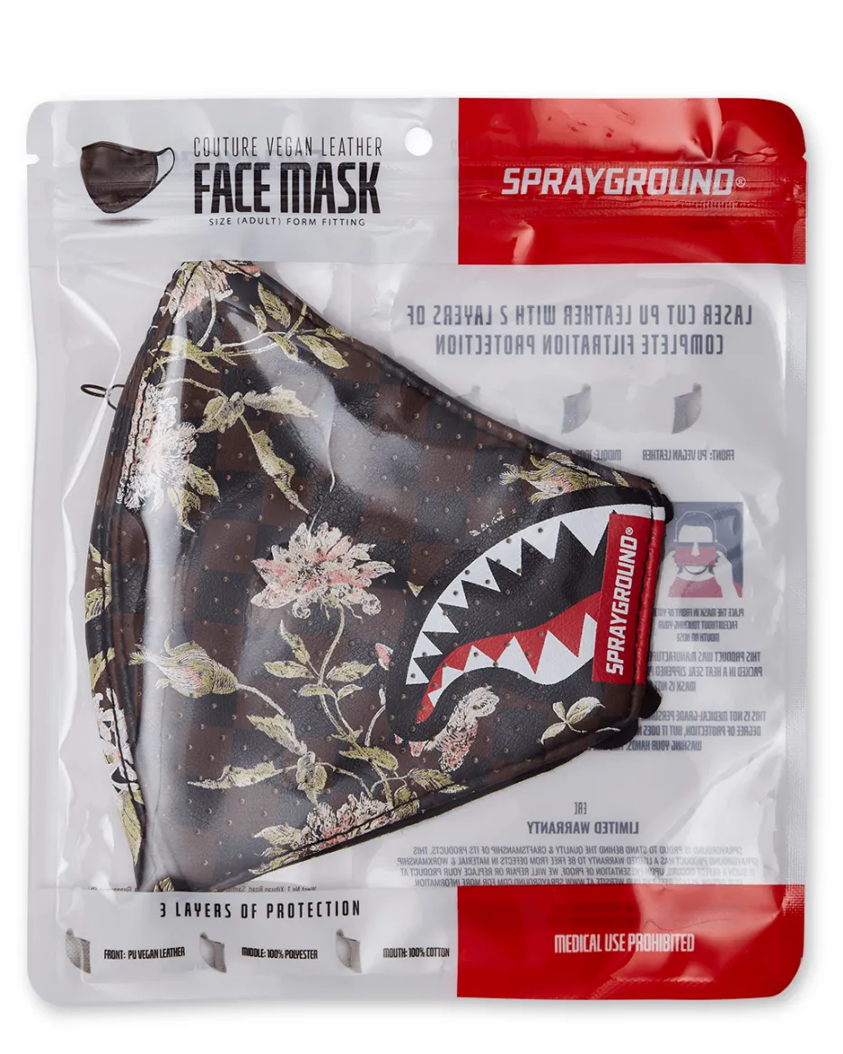SHARKFLOWER VEGAN LEATHER FACE MASK