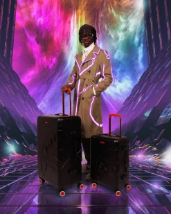 SHARKITECTURE MOLDED 22” CARRY-ON LUGGAGE