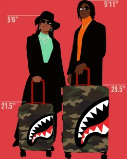 SHARKNAUTICS (CAMO) 21.5” CARRY-ON LUGGAGE