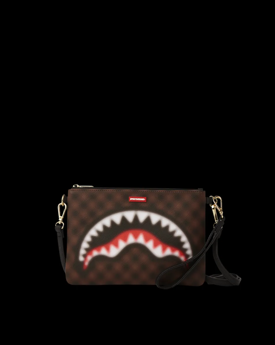 SHARKS IN PARIS BLUR EFFECT CROSSOVER CLUTCH