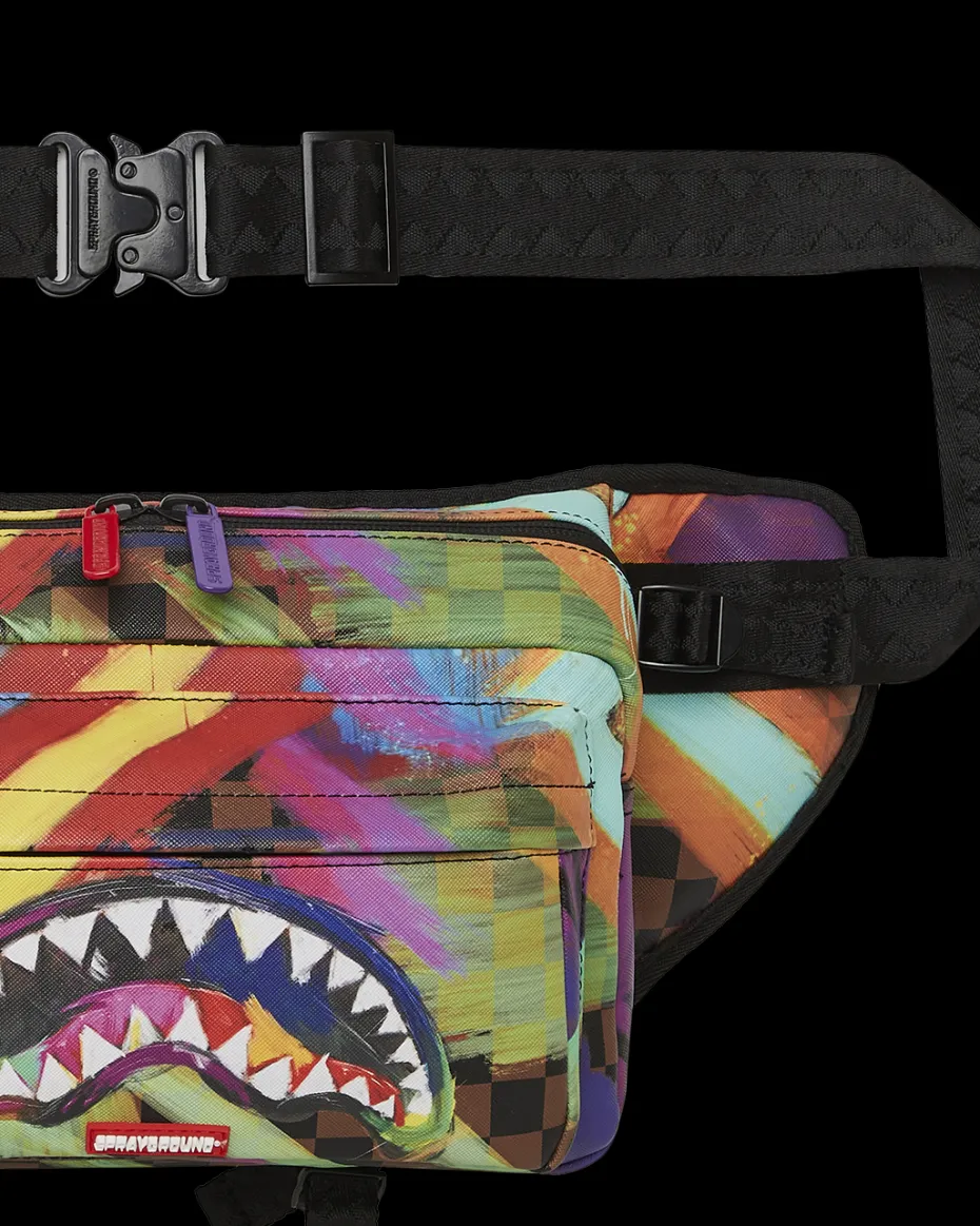 SHARKS IN PARIS CITY STREAKS CARGO CROSSBODY