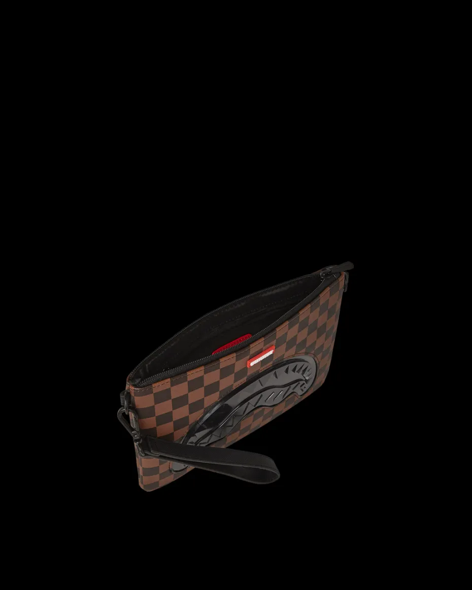 SHARKS IN PARIS CLEAR FOR TAKEOFF CROSSOVER CLUTCH WITH STRAP