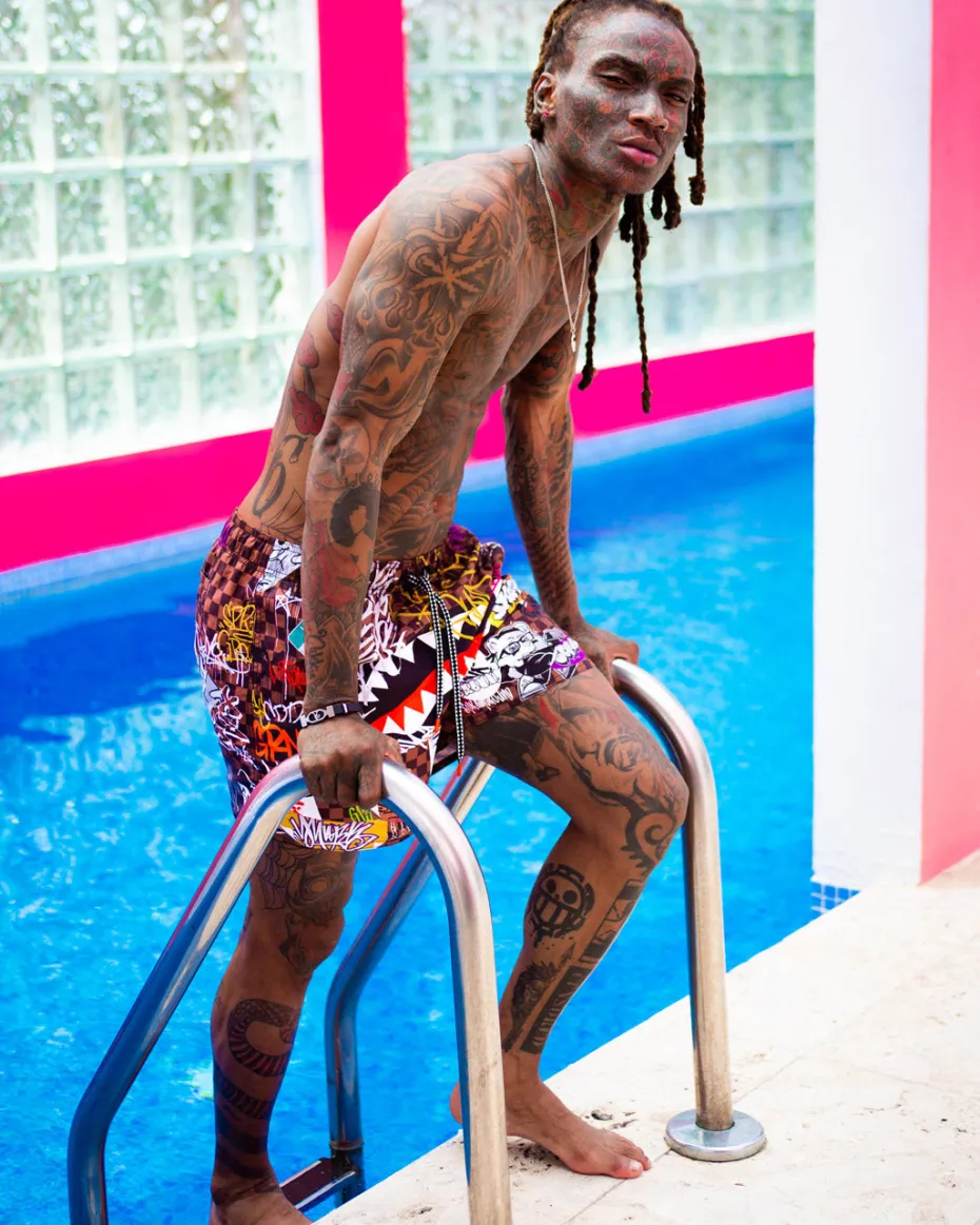 SHARKS IN PARIS JETSKI SWIM TRUNKS