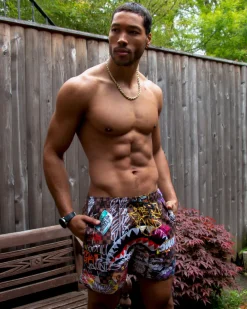 SHARKS IN PARIS JETSKI SWIM TRUNKS