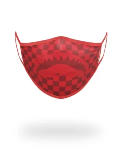 SHARKS IN PARIS (RED) FORM-FITTING MASK