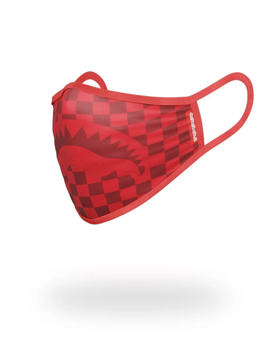SHARKS IN PARIS (RED) FORM-FITTING MASK