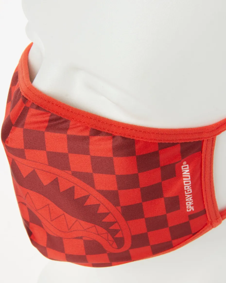 SHARKS IN PARIS (RED) FORM-FITTING MASK