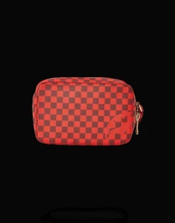 SHARKS IN PARIS RED TOILETRY AKA MONEY BAGS