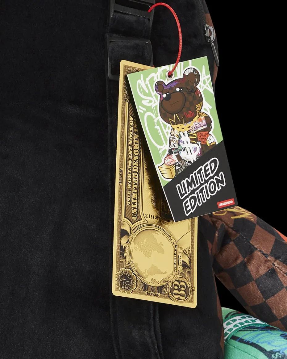 SHARKS IN PARIS THE RIZZ MONEYBEAR TEDDYBEAR BACKPACK