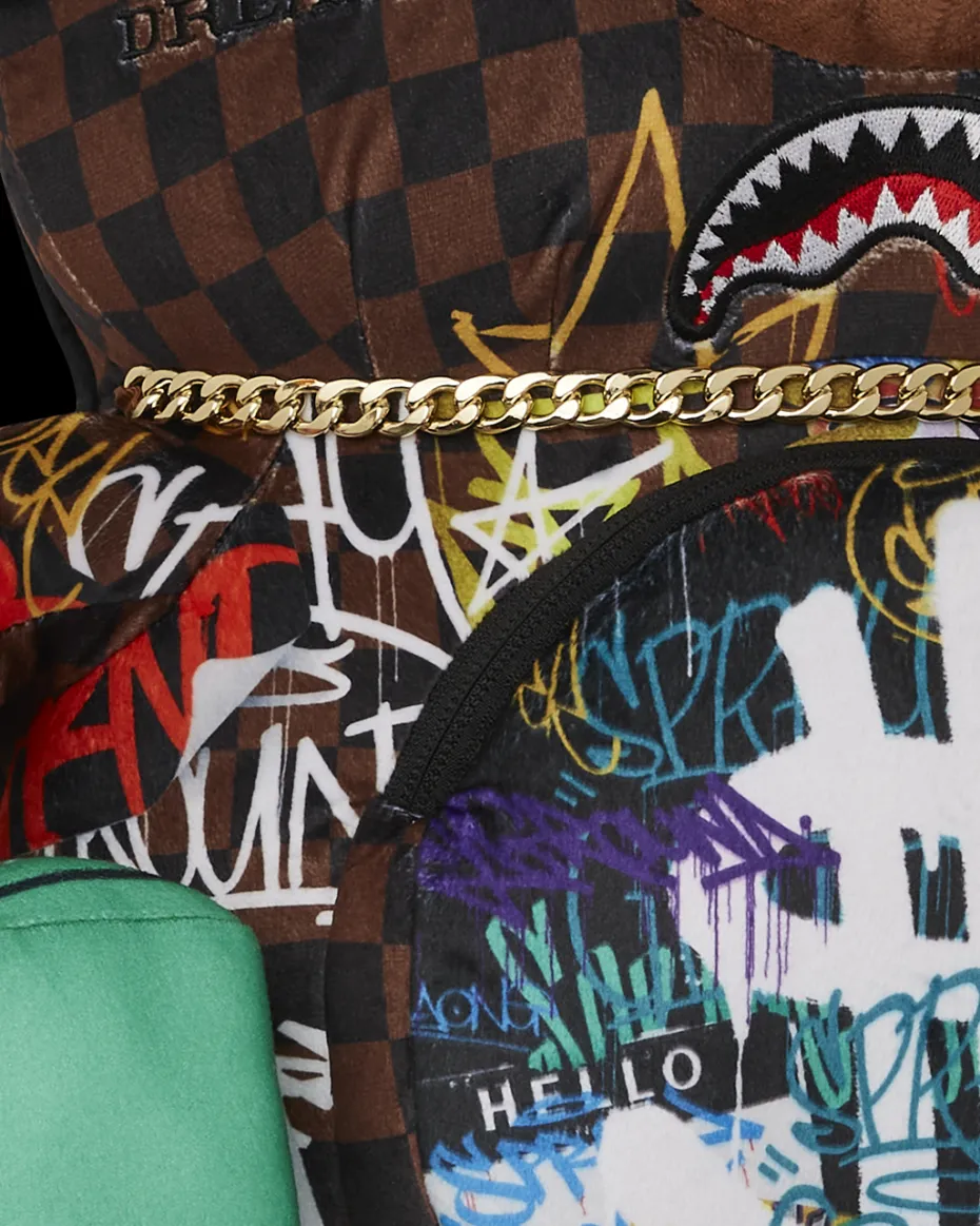 SHARKS IN PARIS THE RIZZ MONEYBEAR TEDDYBEAR BACKPACK