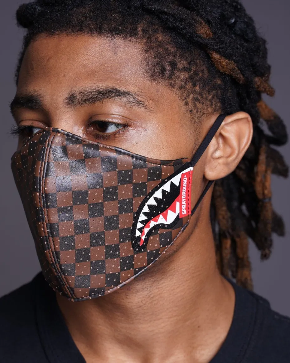 SHARKS IN PARIS VEGAN LEATHER FACE MASK