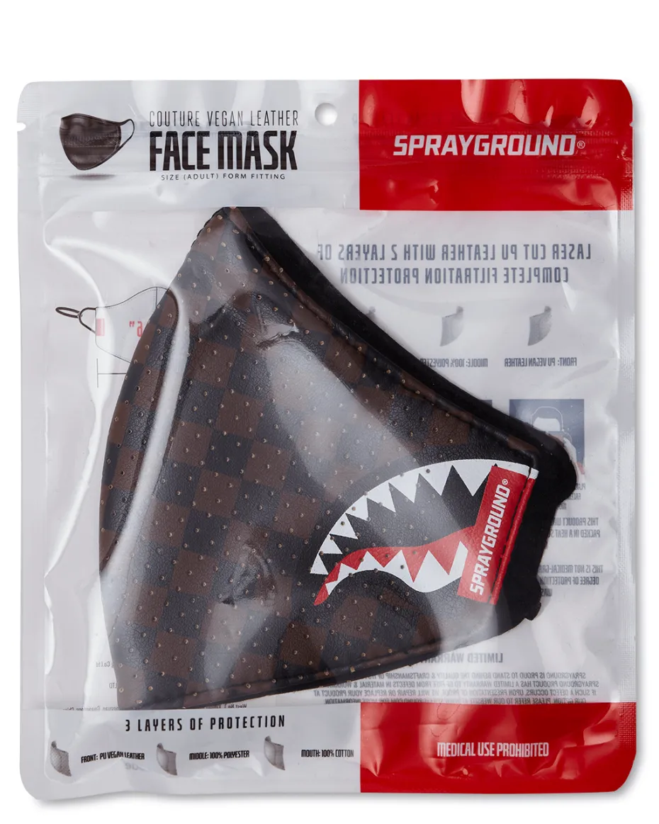 SHARKS IN PARIS VEGAN LEATHER FACE MASK