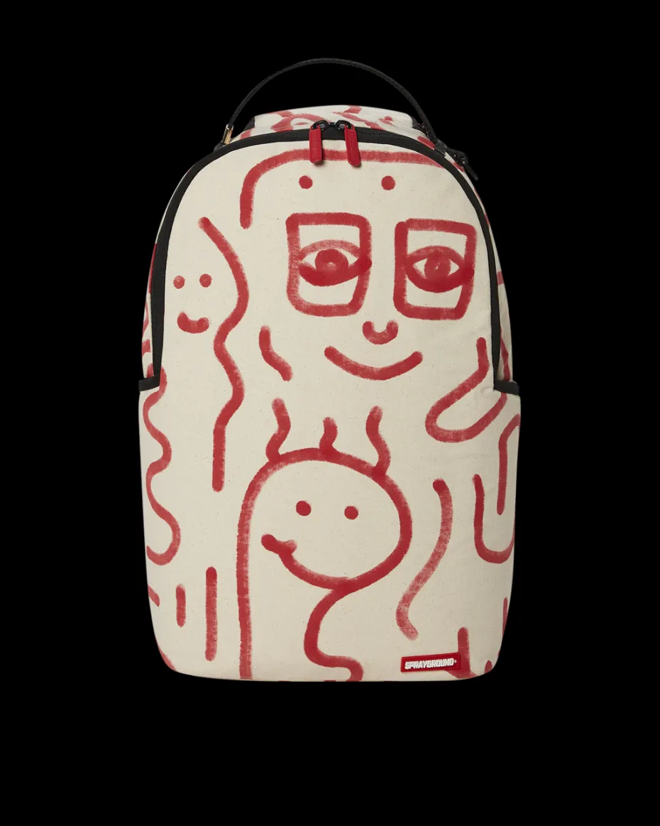 SHEREEN JENKINS CANVAS BACKPACK 1 of 18 CUT FROM LARGE CANVAS ART