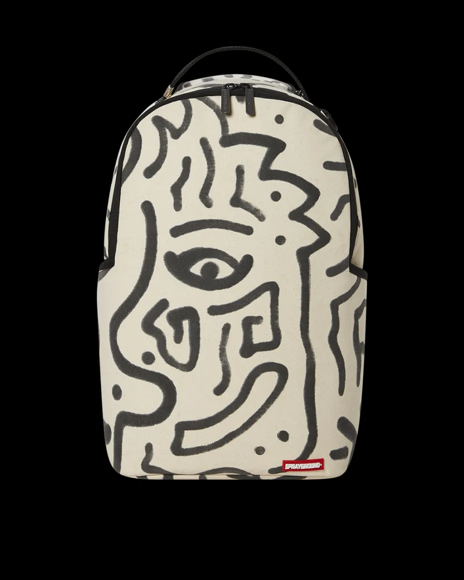 SHEREEN JENKINS CANVAS BACKPACK 1 of 18 CUT FROM LARGE CANVAS ART