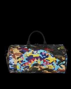 SLICED AND DICED CAMO DUFFLE