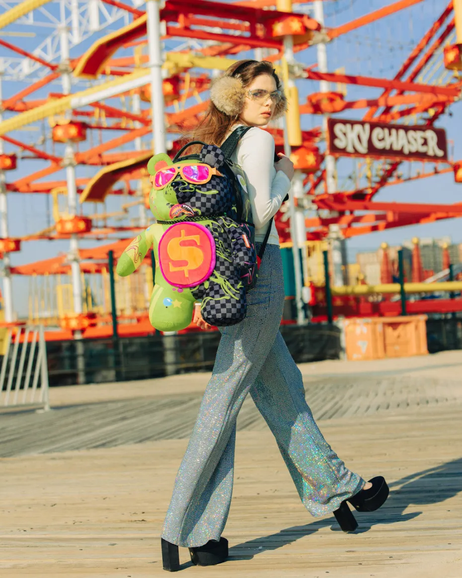 SLIME DIME MONEYBEAR TEDDYBEAR ON BACKPACK