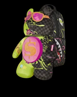 SLIME DIME MONEYBEAR TEDDYBEAR ON BACKPACK