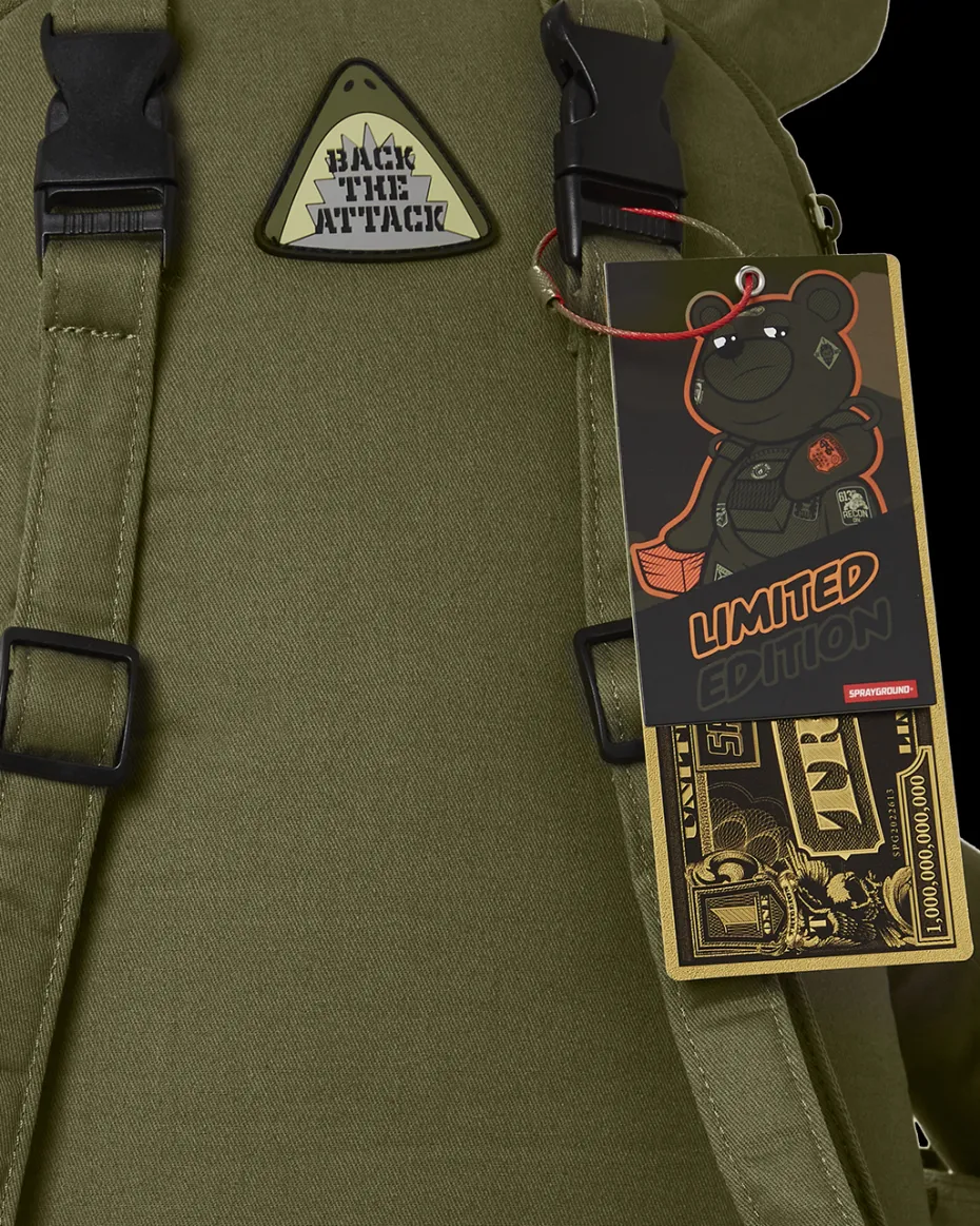 SPECIAL OPS FULL THROTTLE MONEYBEAR TEDDYBEAR BACKPACK