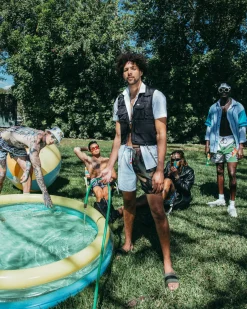 SPLIT BITE CAMO SHOTO SWIM TRUNKS