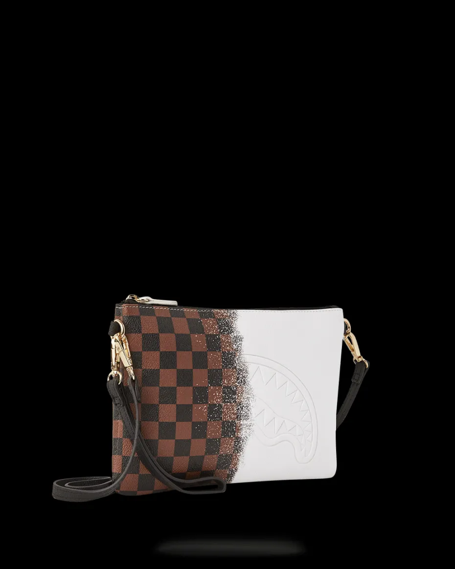 SPRAYSHARKS WORLDWIDE CROSSOVER CLUTCH W/ SHOULDER STRAP