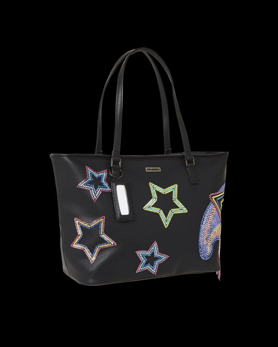STAR RACER A.I.7 SANDFLOWER COLLAB BEADED TOTE