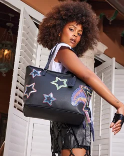 STAR RACER A.I.7 SANDFLOWER COLLAB BEADED TOTE
