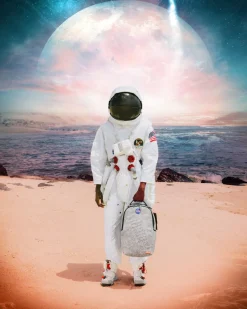 STEP INTO THE FUTURE - NASA COLLAB MOON SHARK 3D MOLDED