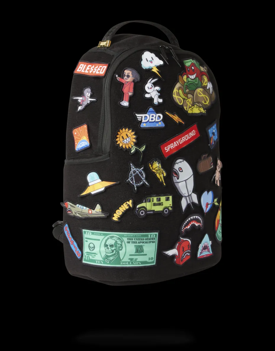 THE 32 REMOVABLE PATCHES VELCRO BACKPACK