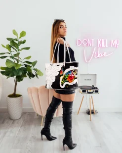 THE FLORAL CUT TOTE