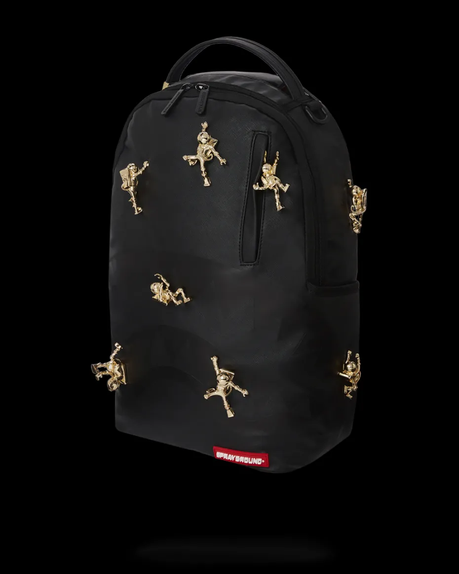THE LOST IN SPACE BACKPACK (10 3D GOLD METAL ASTRONAUTS)