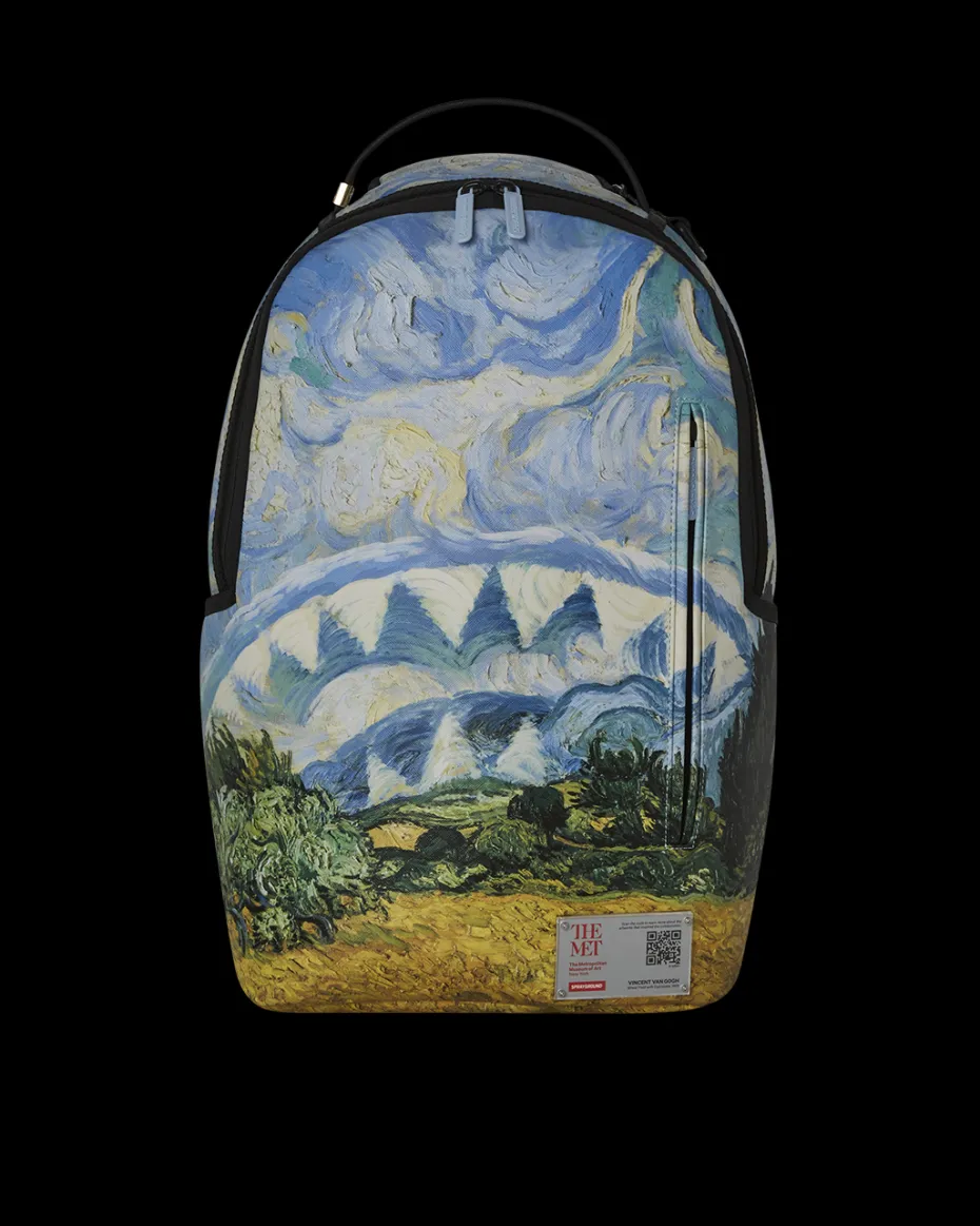 THE MET VAN GOGH WHEAT FIELD WITH CYPRESSES BACKPACK