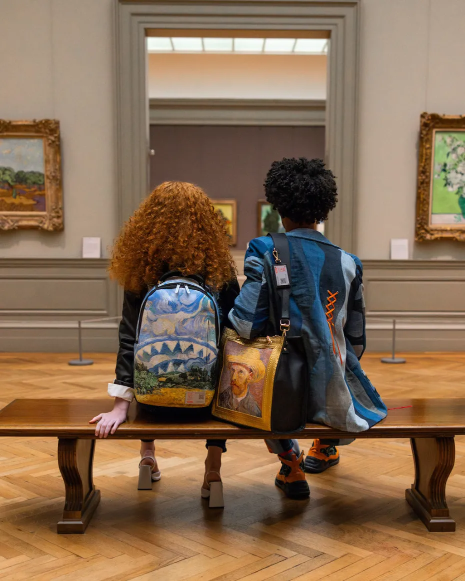 THE MET VAN GOGH WHEAT FIELD WITH CYPRESSES BACKPACK