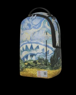 THE MET VAN GOGH WHEAT FIELD WITH CYPRESSES BACKPACK