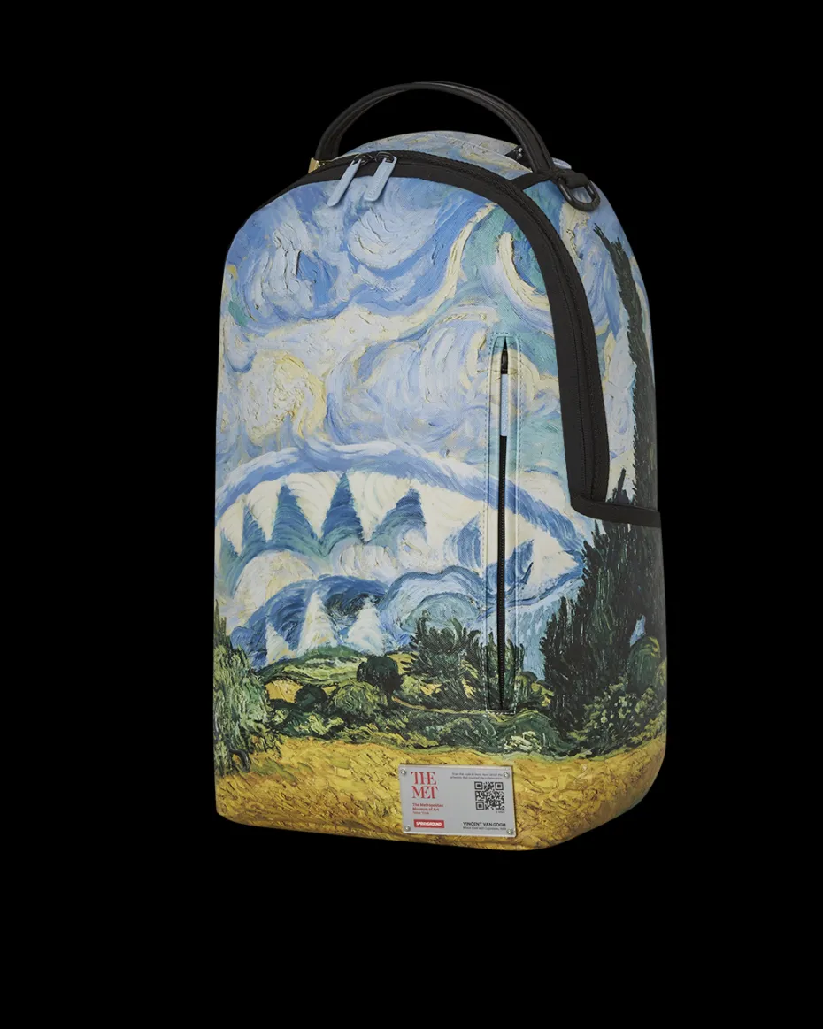 THE MET VAN GOGH WHEAT FIELD WITH CYPRESSES BACKPACK